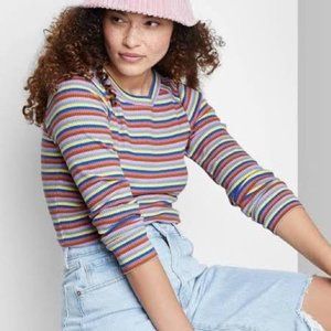 WILD FABLE Slim Fit Long Sleeve Baby Tee Shirt